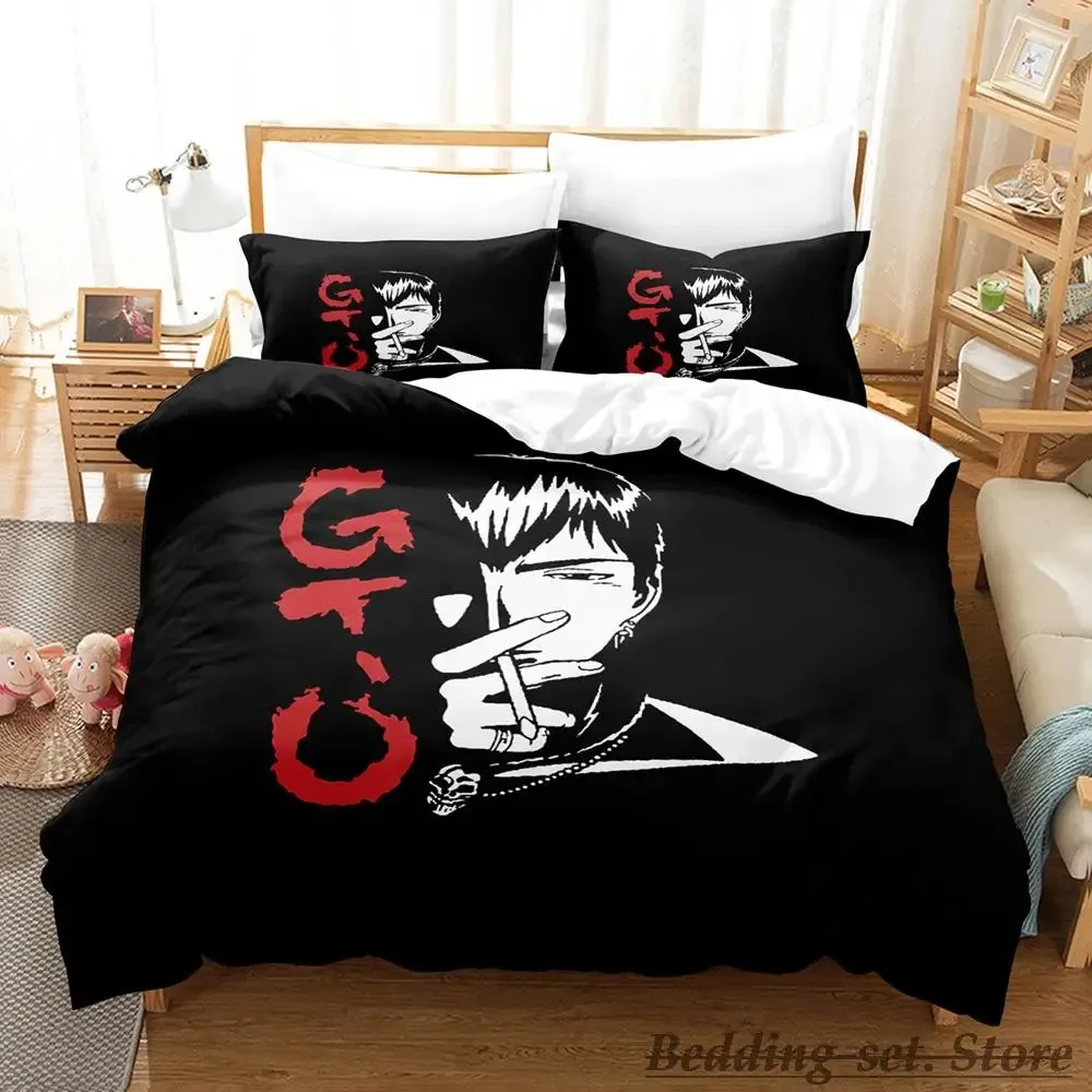 2023 Great Teacher Onizuka GTO Bedding Set Single Twin Full Queen King Size Bed Set Adult Kid Bedroom Duvetcover Sets Anime Bed