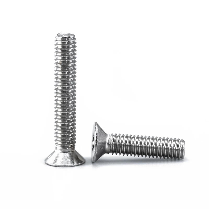 Aço inoxidável Phillips Parafuso de cabeça escareada plana, UNF 1/4-20, 10 #-32 US Rosca grossa, 304 A2-70, Cross Recess, 10Pcs