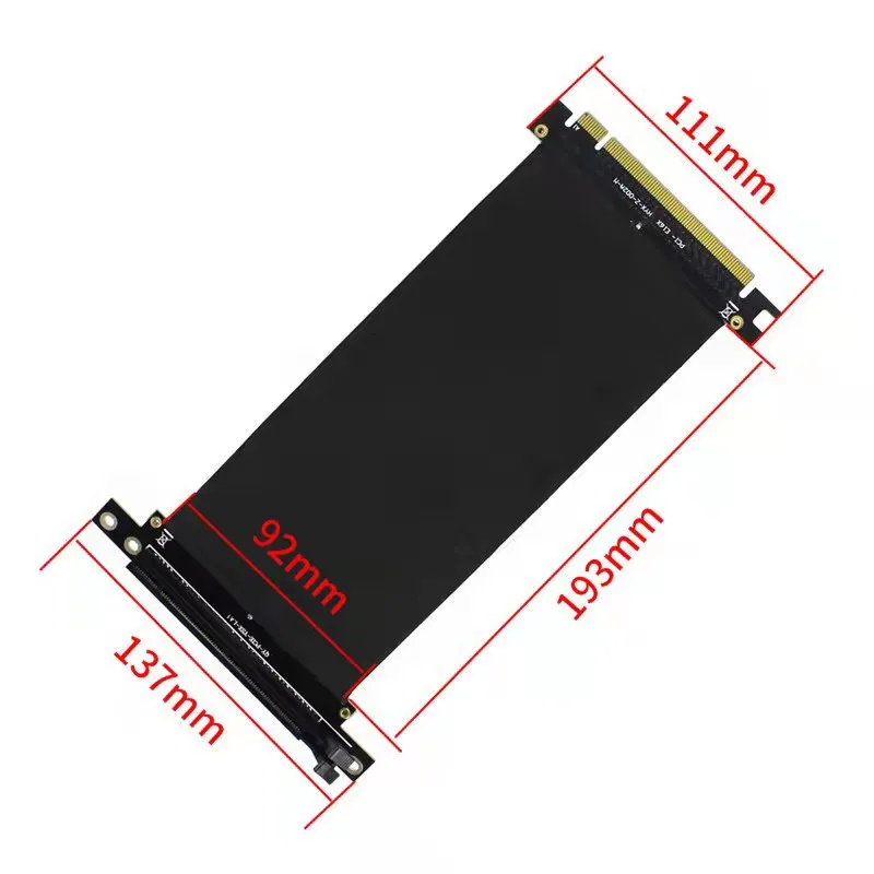 PCI-E 3.0 16X Graphics Card Extension Cable GPU PCIE3.0 Ribbon Extend Adapter Converter 20CM for PC Computer Wire