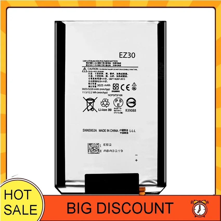 EZ30 3220mAh Mobile Phone Batteries For Motorola Google For Nexus 6 XT1115 XT1110 Xt1103 For Nexus6 Portable Battery