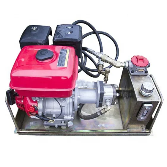 

Small hydraulic 15 gasoline engine power unit package with pump for car / marine lift