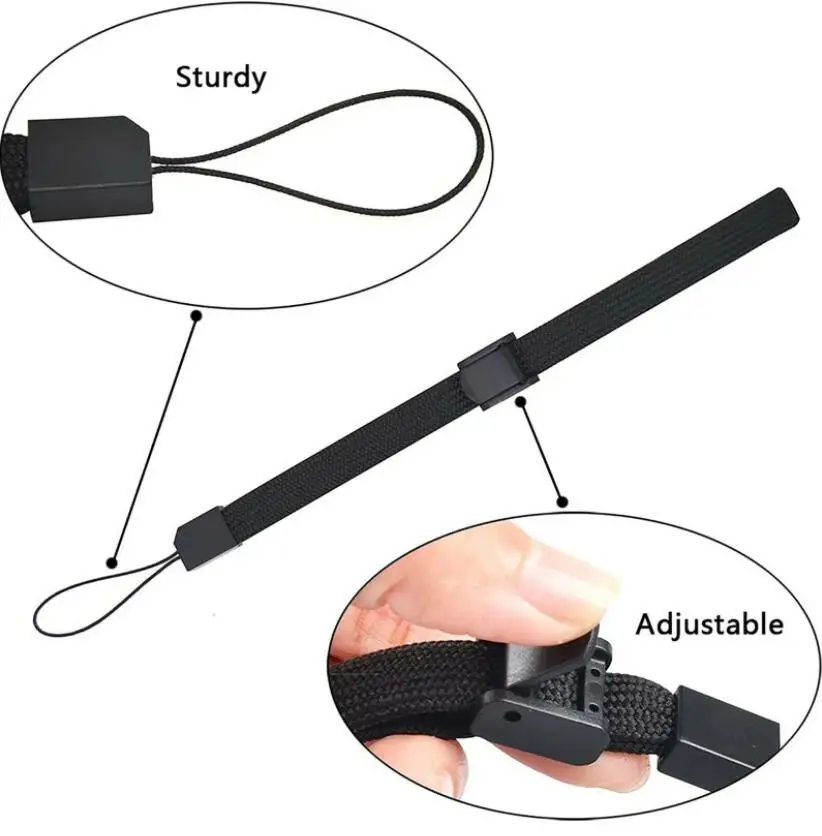 500pcs For Nintend Wii Remote Controller for Phone / W i i /PSV/3DS Adjustable Hand Wrist Strap wholesale