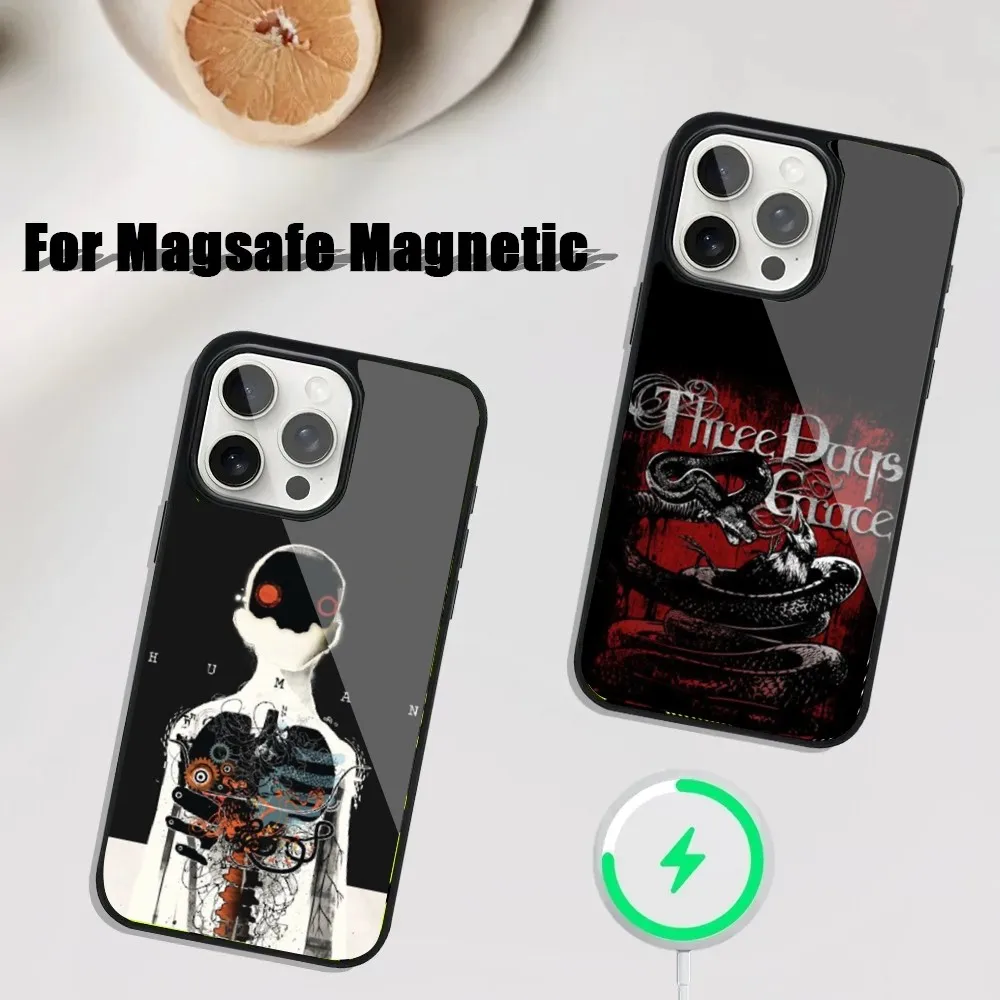 Band T-Three Days G-Grace Phone Case For iPhone 16,15,14,13,12,11,Plus,Pro,Max Mini Magsafe Magnetic Wireless Charging