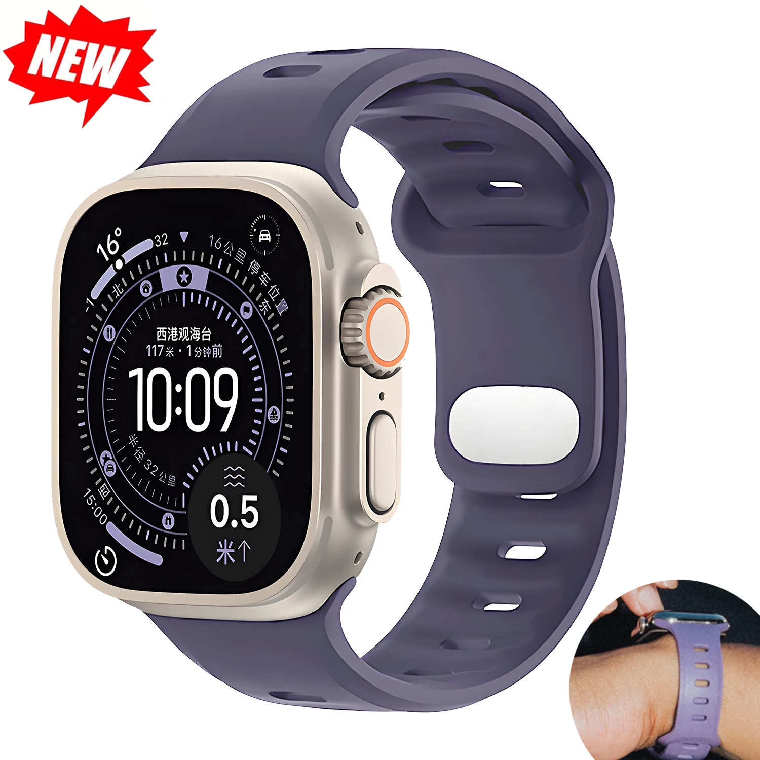 Weiches Silikonarmband für Apple Watch Band Ultra 49 mm 46 mm 42 mm 45 mm 41 mm Sportarmband Iwatch Serise11 10 9 8 7 6 SE3 Armband