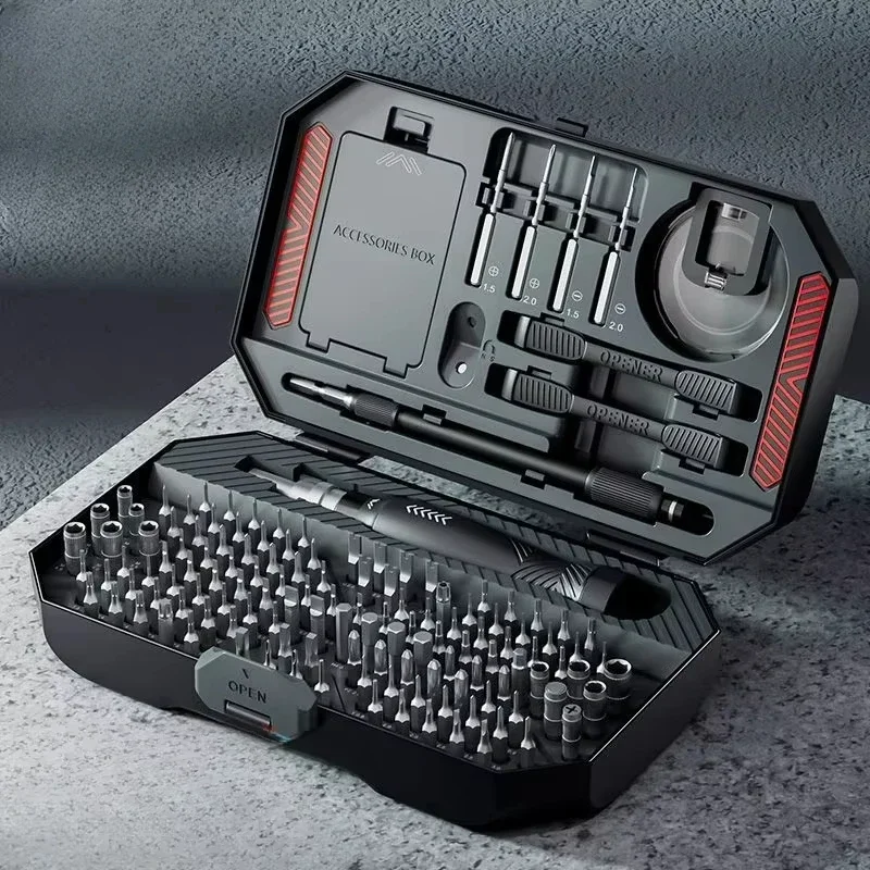 

Набор отверток 145-в-1, прецизионные магнитные отвертки, беспроводная ручная отвертка, ремонтный комплект, инструменты