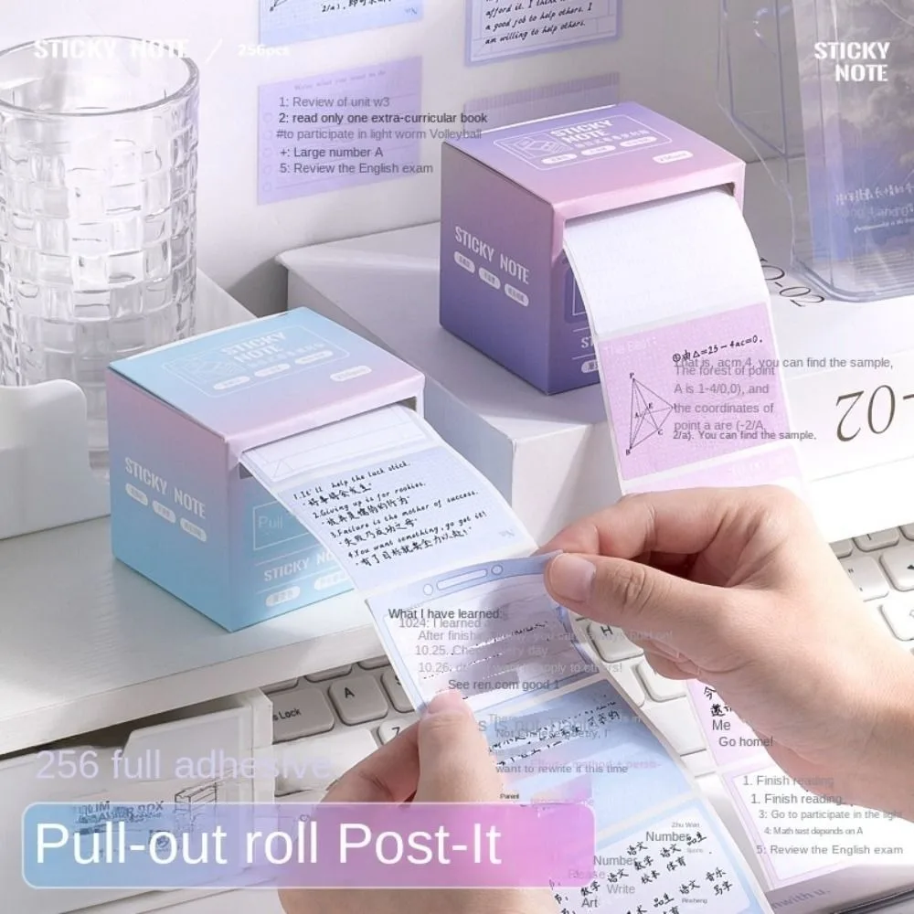 To Do List Drawer Self-Stick Notepads Keypoints Journal Agenda Pull Out Roll Note Stickers Decorative Adhesive Labels