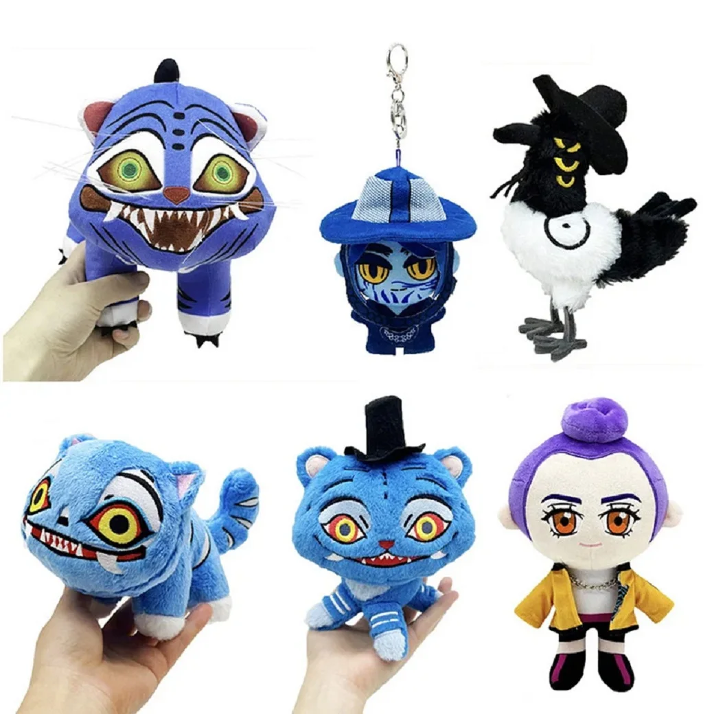 

2025 Kpop Demon Hunters Anime Movie Plush Tiger Crow Cosplay Props Mascot Halloween Cosplay Accessories Christmas Birthday Gifts