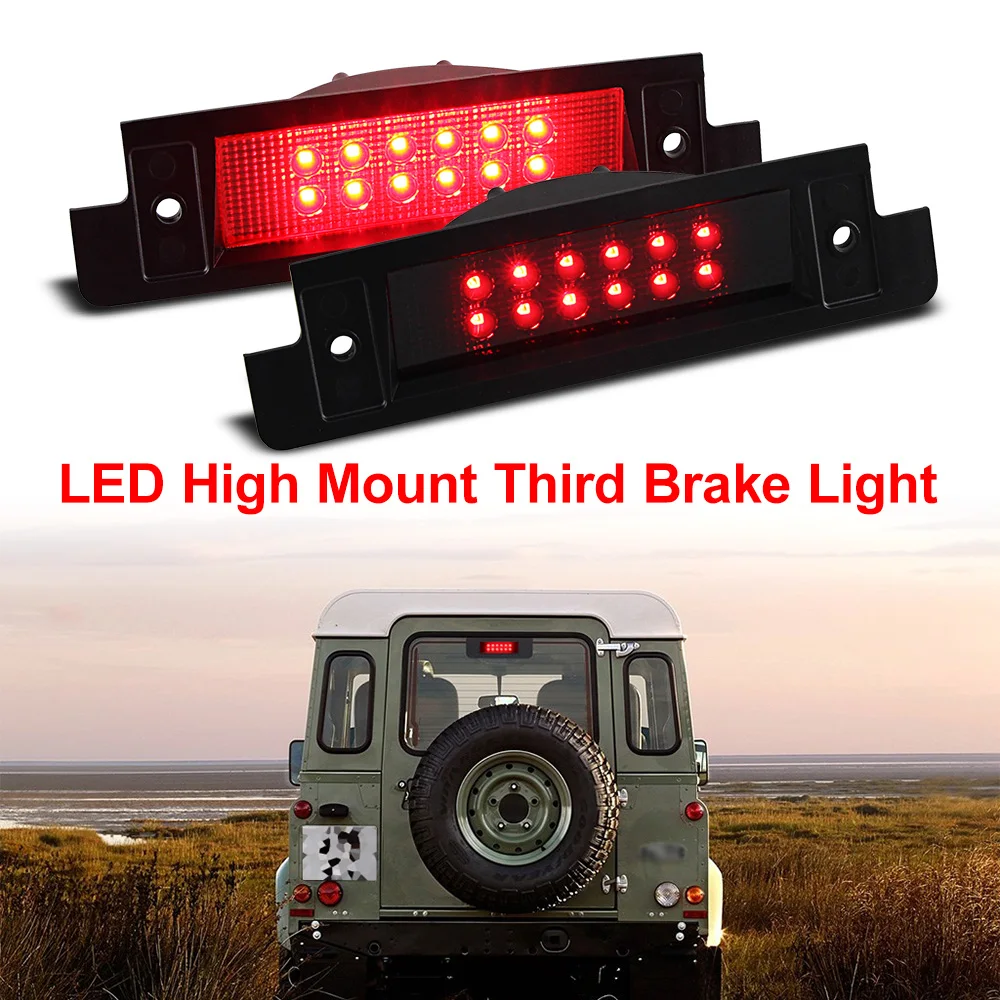 

1PC for Land Rover Discovery Series I II L318 Defender 90/110/130 LED High Level 3rd Brake Lights Red Stop Tail Lamps Canbus 12V