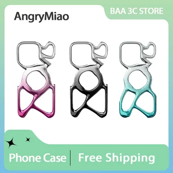 Angry Miao Phone Case Hollow Out Protective Case Anti-Drop Premium Minimalism for IPhone15 Pro/ProMax Cellphone Case Smart Phone