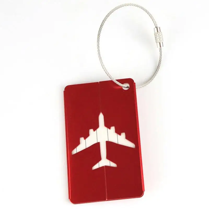 Travel Luggage Tags Metal Suitcases Tags Baggage Name Tags Suitcase Address Label Holder Metal Luggage Tag Travel Accessories