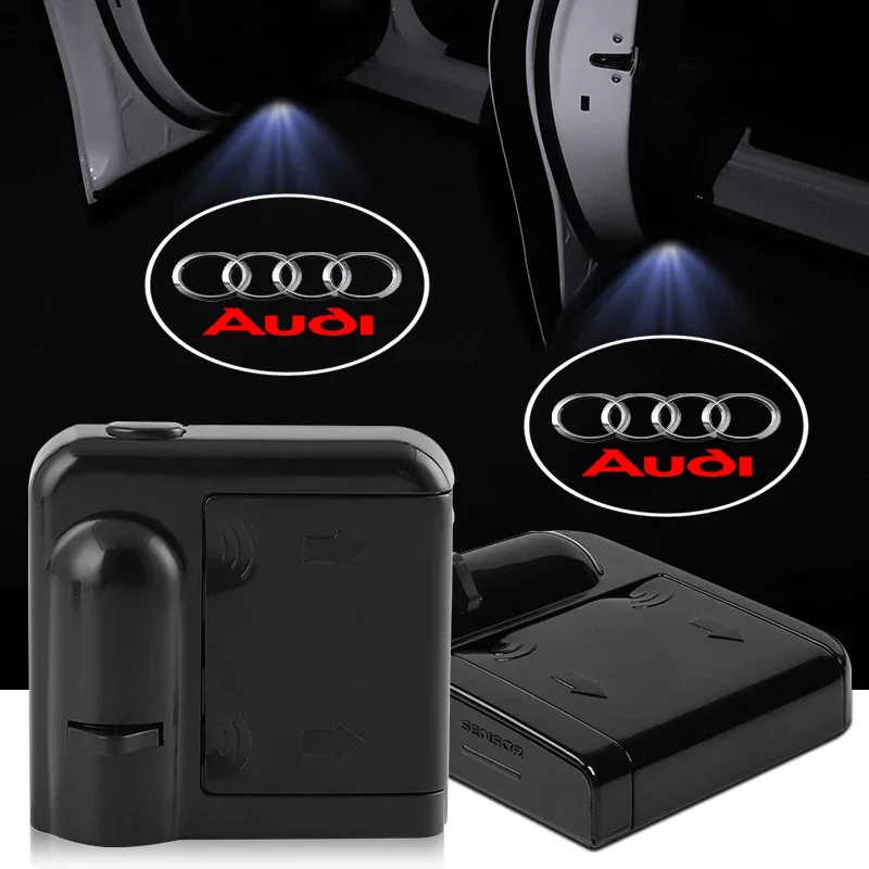 

2/4Pcs LED Car Door Welcome Light Car Logo Projector Auto Badge For Audi A3 A6 Q3 B6 B7 B8 B9 Q7 8P 8V 8L A5 A4 C5 C7 4F Goods