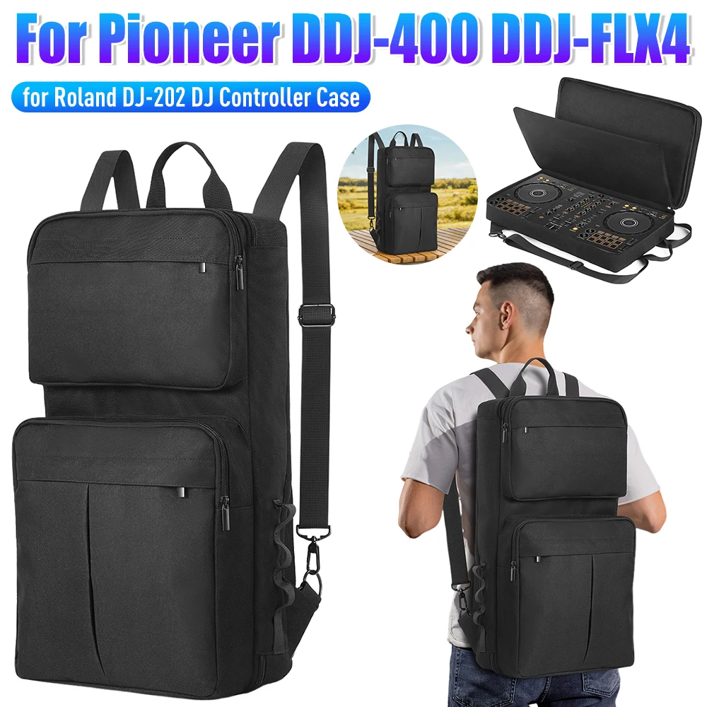 

Противоударный рюкзак DJ-контроллера для Pioneer DDJ-400/DDJ-FLX4 Roland DJ-202, чехол для хранения микшера с защитой от царапин и плечевым ремнем