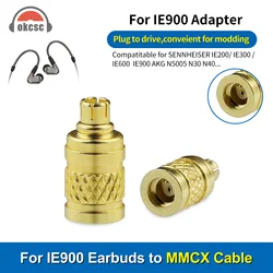 OKCSC Earphone Connecter for IE900 Male to MMCX Female Adapter for SENNHEISER IE200/IE300/IE600/IE900/AKG N5005/N30/N40