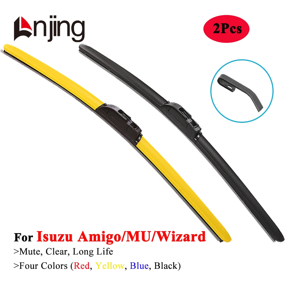 

LNJING Colorful Car Windshield Wiper Blades For Isuzu Amigo MU Wizard SUV 1989 1990 1994 1997 1998 1999 2000 2001 2002 2003 2004