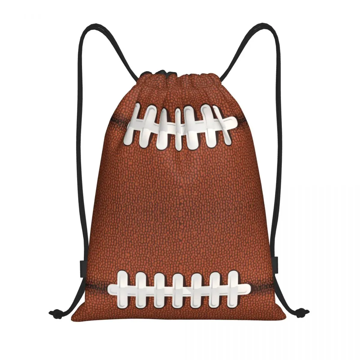 Bolsas con cordón de costura para hombre y mujer, Mochila deportiva portátil con diseño de pelota de Rugby, fútbol, gimnasio, almacenamiento de compras