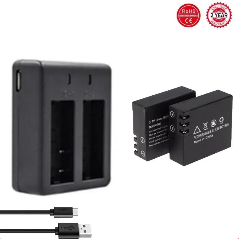 DIXSG SJ5000 SJ6000 Neutral Battery 3.7V 900mAh Sports DV Camera Rechargeable Battery+SJ4000 3.7V Charger