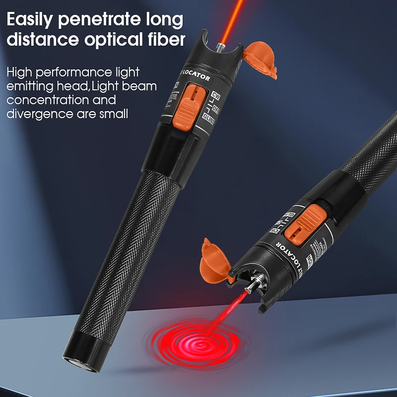 COMPTYCO 10MW/10km Visual Fault Locator Fiber Optic Cable Tester 10MW Range Red Light Pen VFL