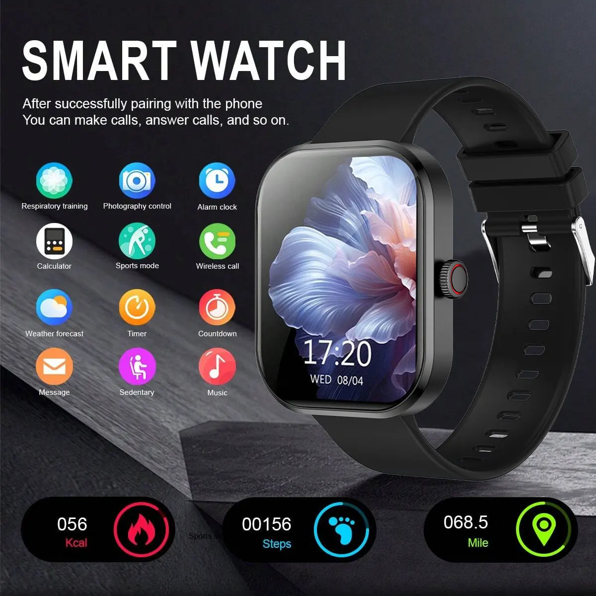 

Лучшие продажи унисекс HD Touch Смарт-часы: звонки/настояние, камера, управление музыкой, функциями фитнеса, уведомление о будильнике/передачах