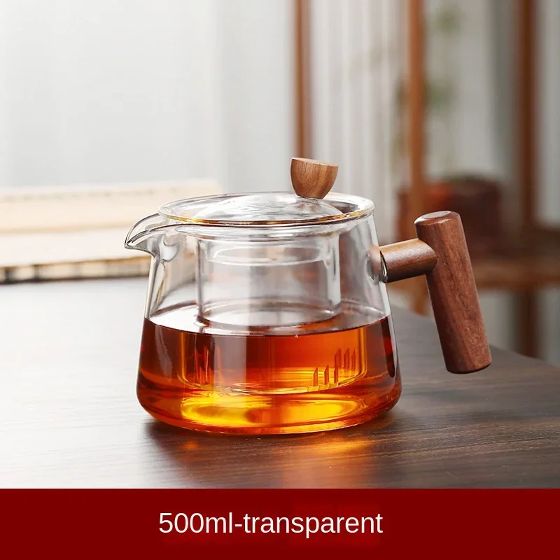 Japanese Teapot for Infusion Glass Tea Pot High Temperature Resistant Glass Teapot Puer Tea Brewing Kettle Pu Erh Gaiwan Set Cup