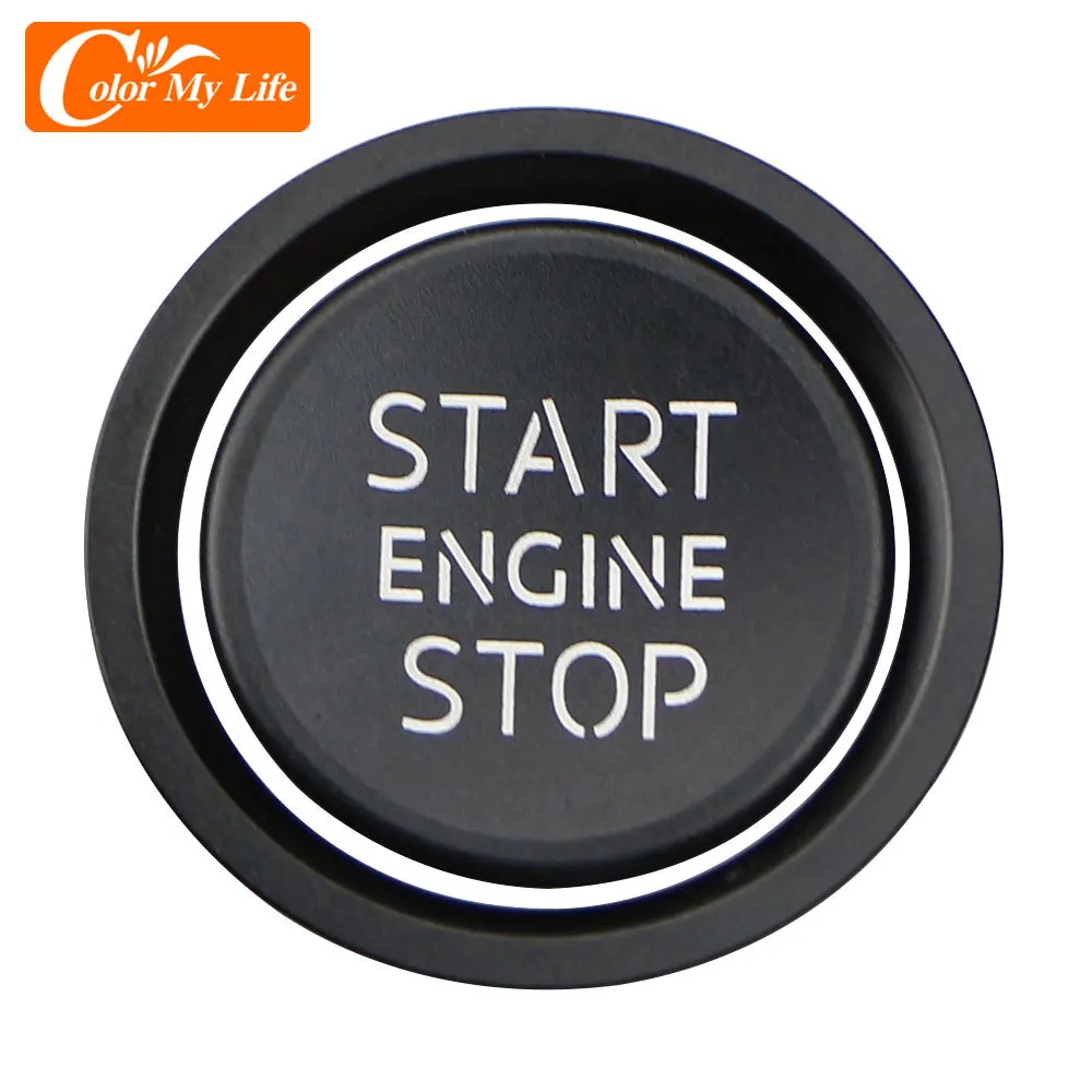 Car Ignition Key Ring Cover for Audi A4 A6 A3 A5 Q3 Q5 Q7 Engine Start Stop Sticker Decorative Switch Button Trim Accessories