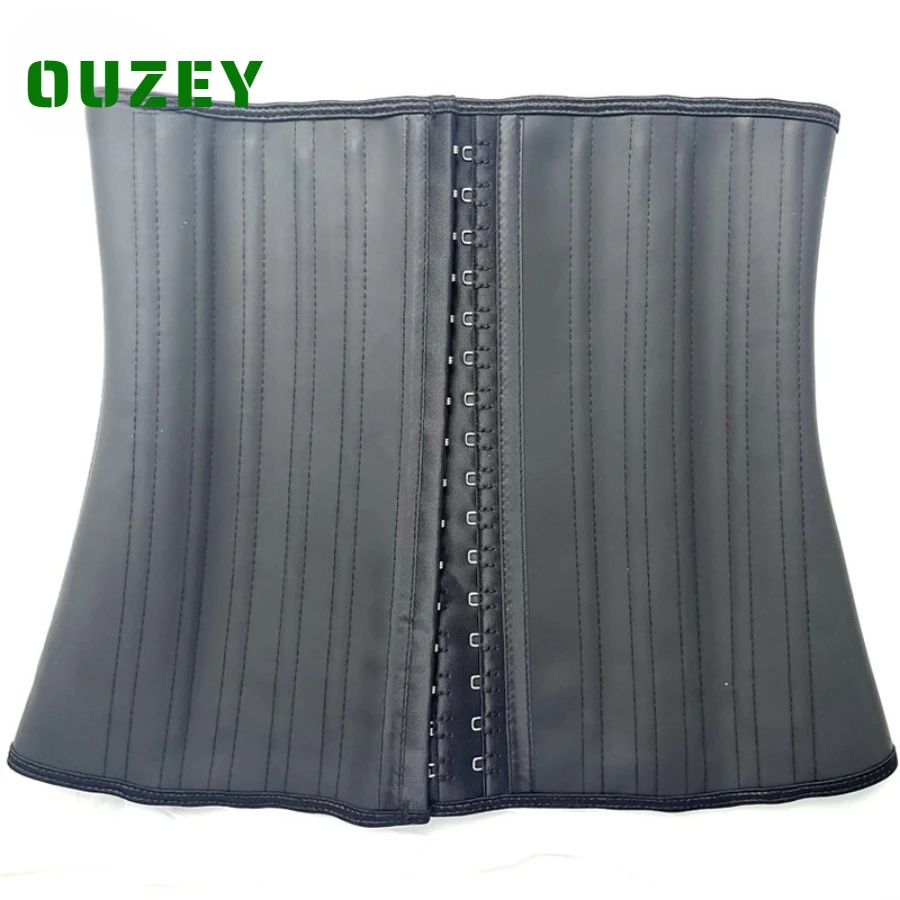 

OUZEY 25 Bones Latex Waist Trainer Corset Underbust Cincher Slimming Belt Girdle Shapewear Women Enhancer Tummy Control Belly