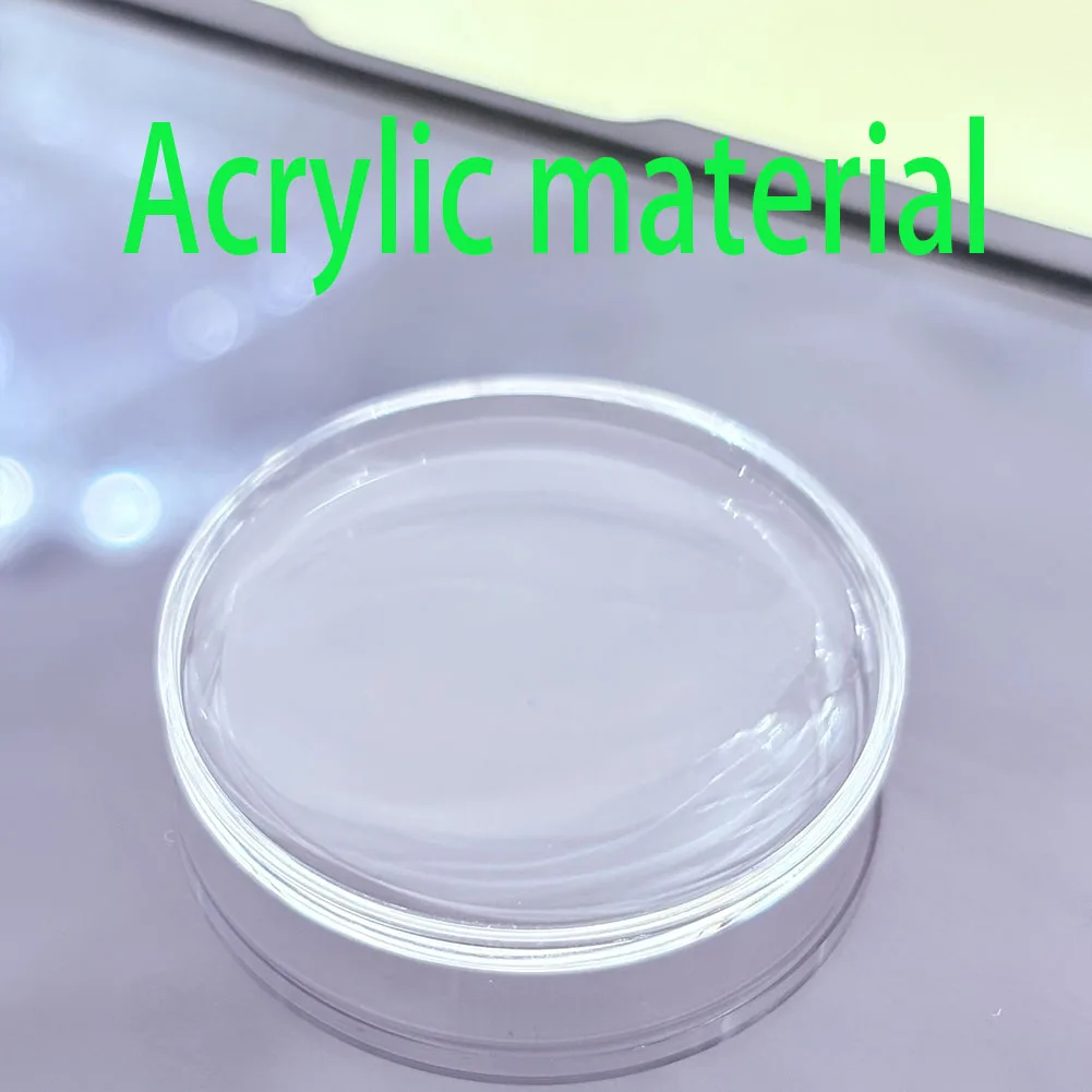 Accesorios para relojes: Cristal de reloj de plástico acrílico tipo tapa de olla, transparente, de alta calidad, 25-45mm