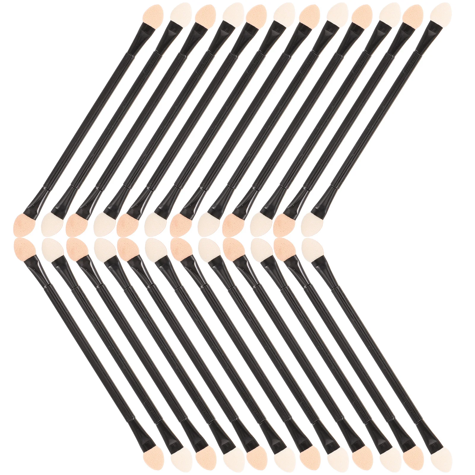 30 個のアイシャドウスティックアイシャドウブラシキット女性ロングハンドル両端メイクアップ