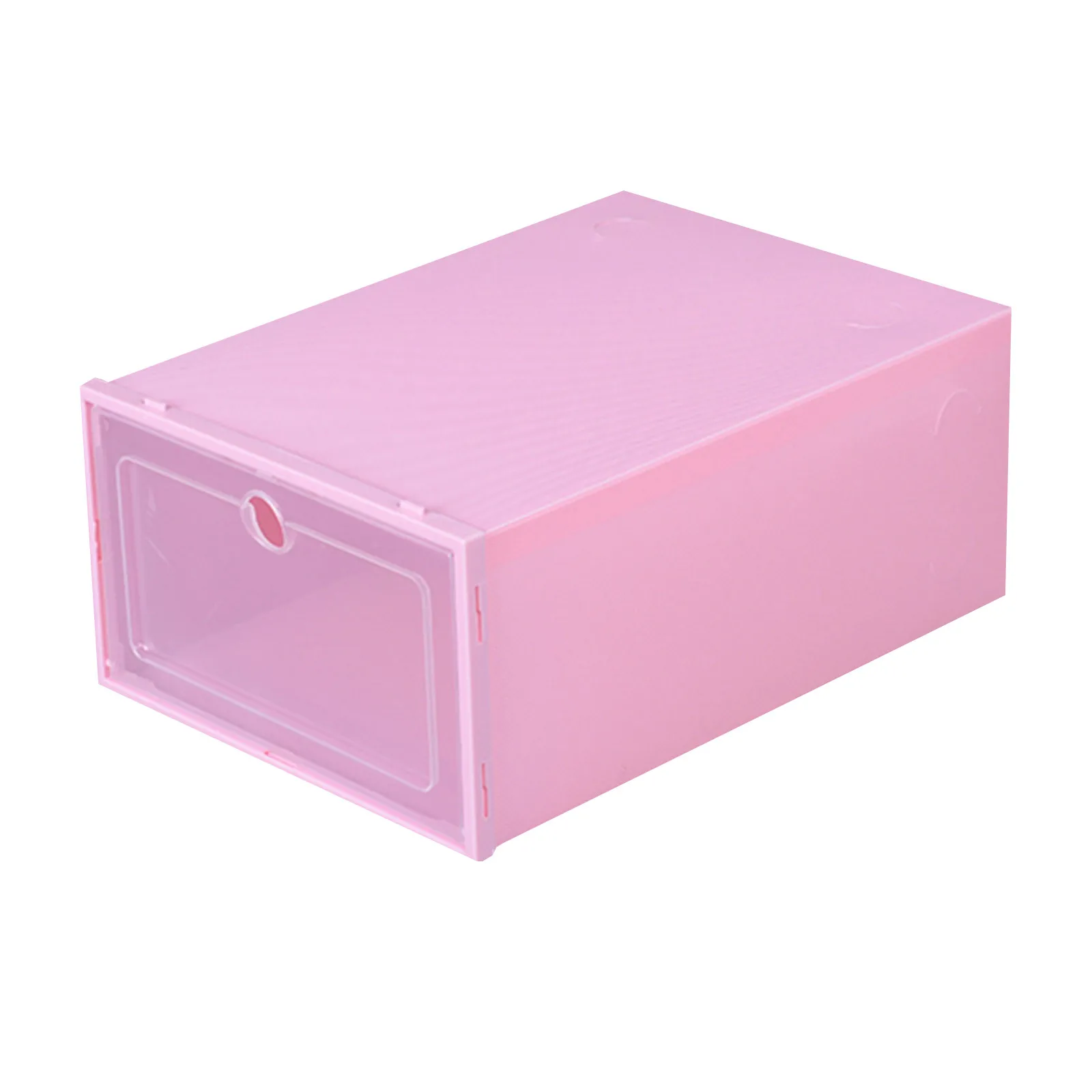 Shoes Plastic Stackable Shoe Box Organizer Storage Clear Foldable Home Textile Storage Stuff Organizer S/L