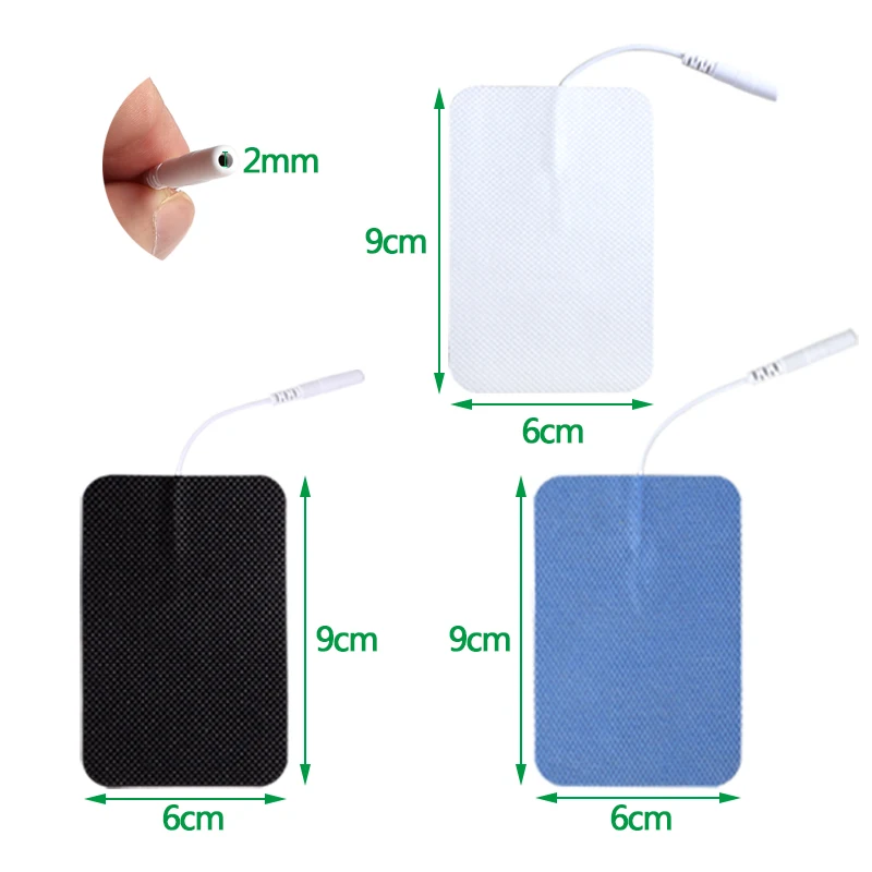 6x9cm 물리치료 텐스 전극 ​ 패드 전도성 젤 치료용 펄스 압력 전기 콤펙스 근육 자극기 마사지