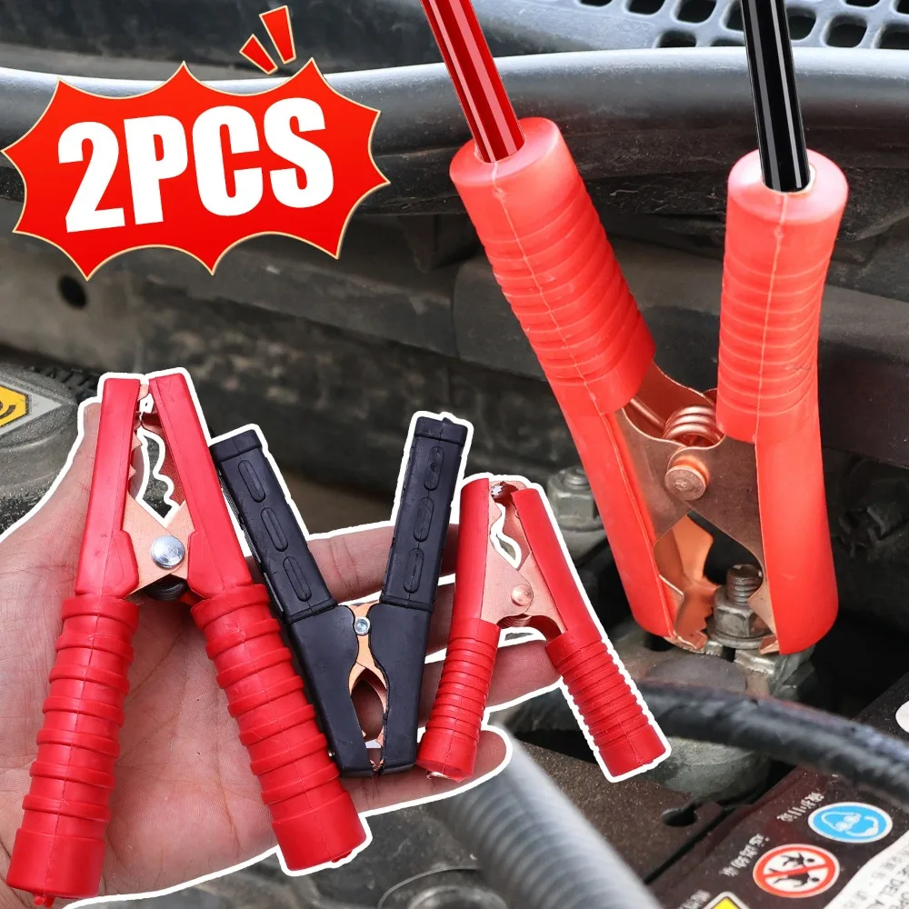 Car Battery Crocodile Clip Thicken Springs Pure Copper Electronic Terminal Connector Positive Negative Poles Connection Clamp