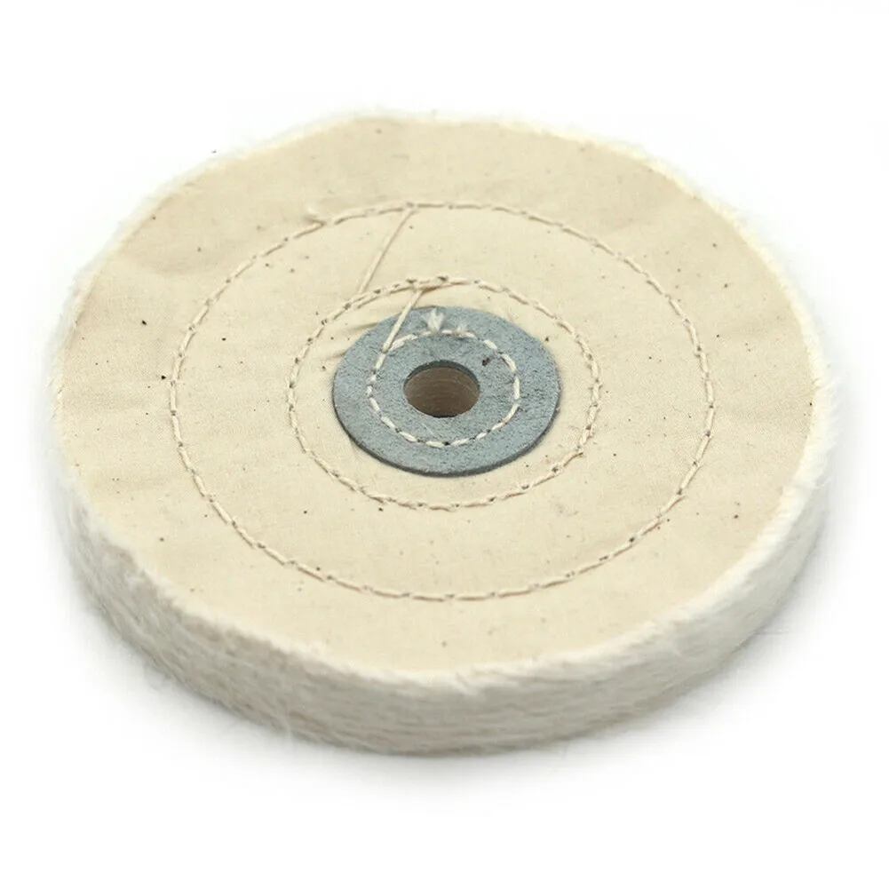 5inch Cotton Buffing Wheel White Polishing Disc Waxing Pads Buff For Bench Grinder Tools For Polishing Jewelry Ornaments