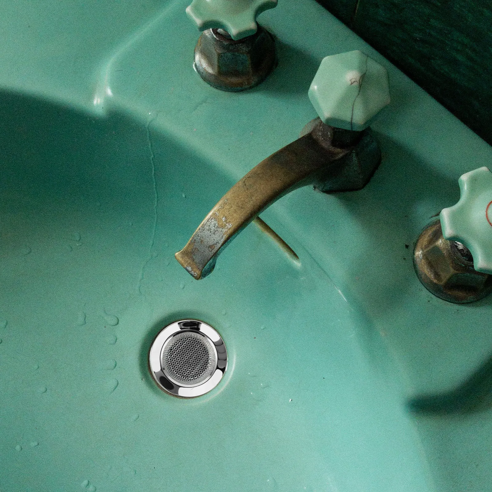 

Набор из 1 металлического сливного фильтра для раковины из нержавеющей стали с ручкой, мелкоячеистый, для улавливания пищевых отходов и волос