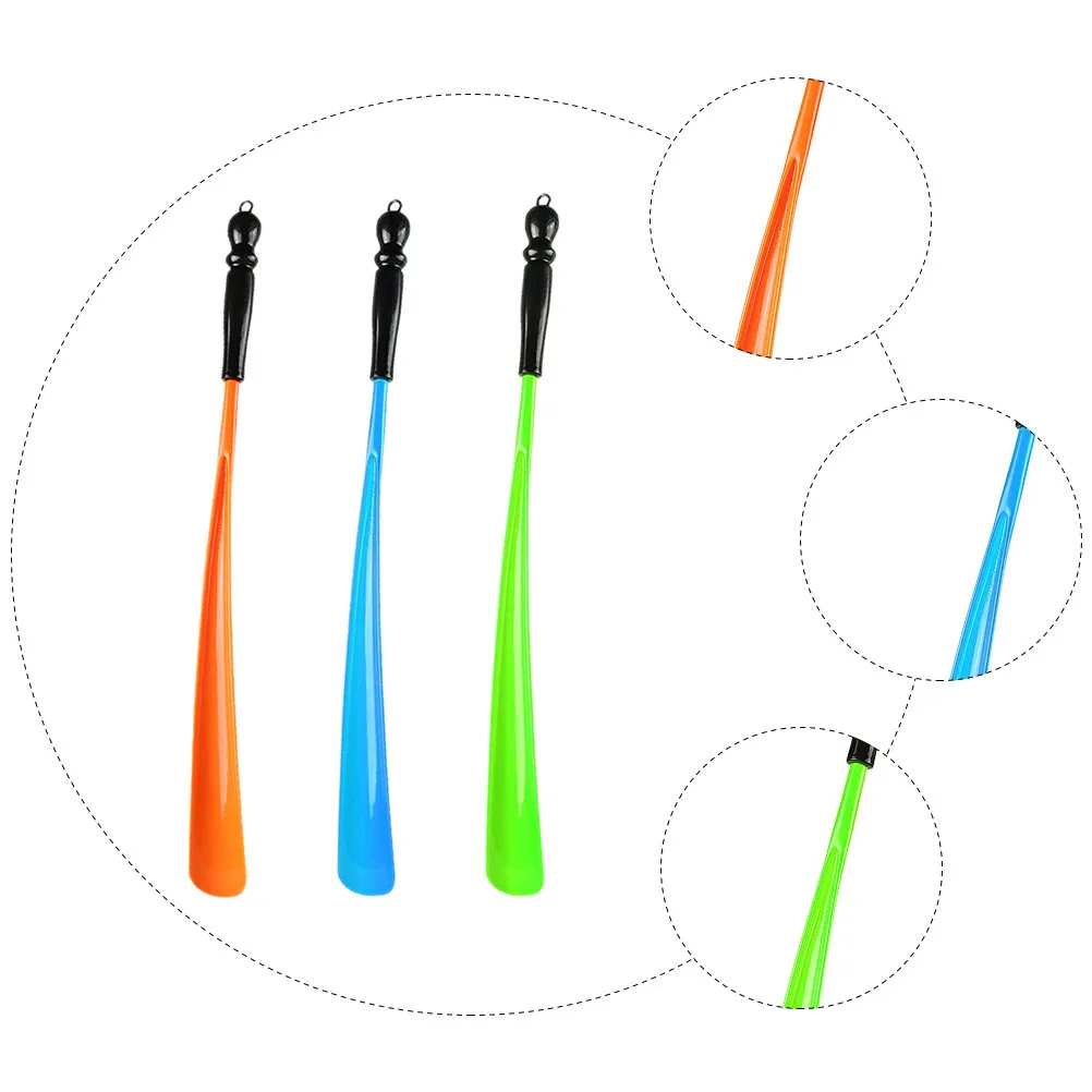 

3Pcs Shoe Lifter Convenient Household Shoehorn Tool Practical Shoe-Wearing Auxiliary Tool Durable Lightweight Shoes Horn