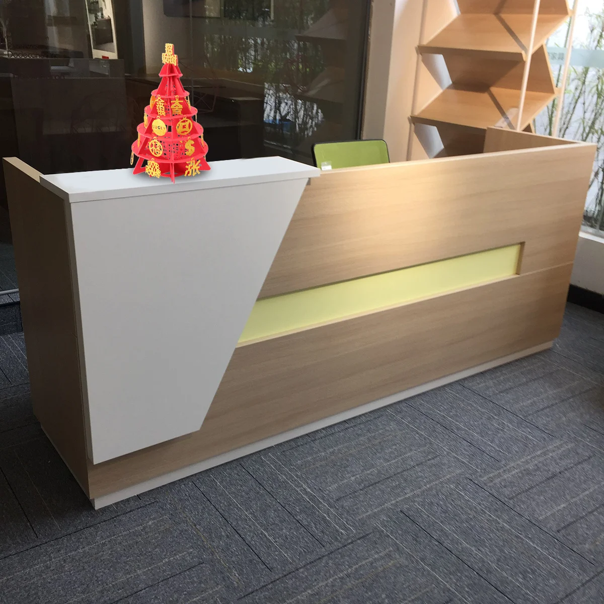 1 قطعة برج شجرة المال زخرفة القماش الصغير فنغ شوي الديكور السنة الصينية الجديدة الثروة الازدهار هدية المنزل مكتب متجر سطح المكتب