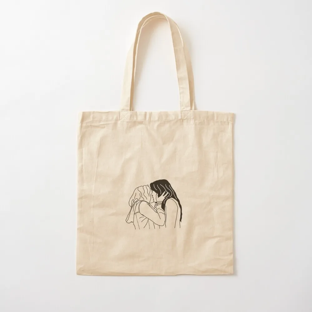 Maya Bishop & Carina DeLuca Kissing Tote Bag canvas tote Beach bag Canvas Tote Bag