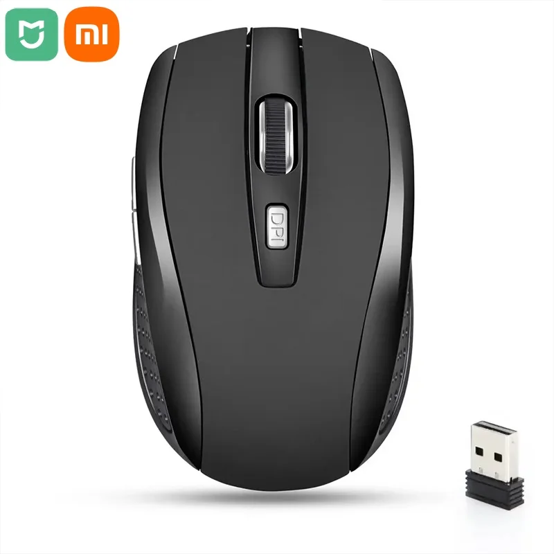 XIAOMI Wireless Mouse Silent Mouse 2.4G Portable Mobile Optical Office Mouse Adjustable DPI Levels for Notebook PCLaptop MacBook