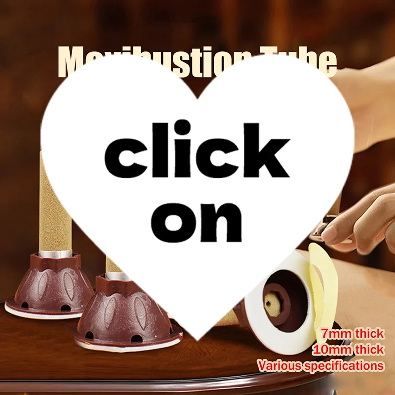 

50Pcs Moxibustion Tube Paste Moxa Self-stick Mugwort Candle Therapy Heating Acupunture Meridian Massager Tools Replaceable