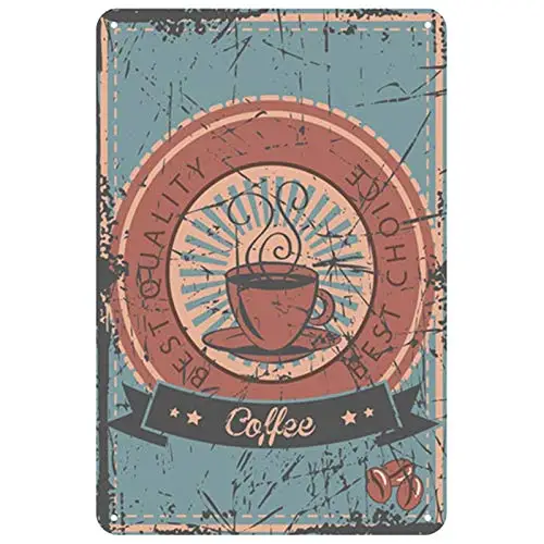 

Coffee Drinks Latte Theme 8x12 Inch Retro Metal Tin Sign Wall Decor Study Metal Signs Vintage Bar Decoration Poster Pub aasd-22