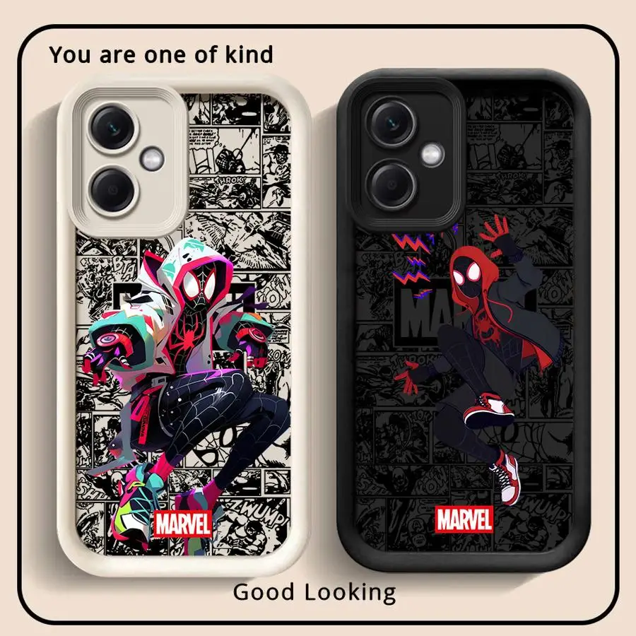 

Phone Case for Xiaomi Redmi Note 11 12 10 10S 13Pro 14 Pro Plus 11Pro 11S 13 12S Soft Shell Fashion Marvel Spiderman