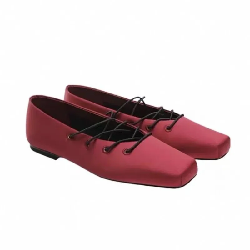 

Women Flats Square Toe Loafers Shoes Casual Sandals Sport 2025 Summer New Sneakers Trend Shallow Shoes Ballet Dance Zapatillas