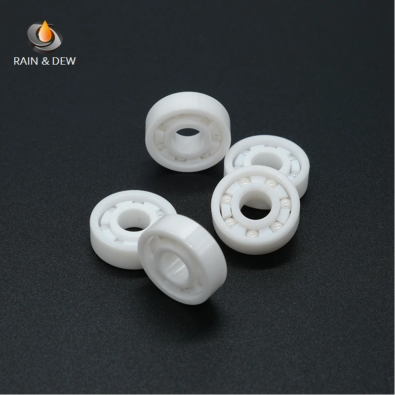 

607 Full Ceramic Bearing ZrO2 1PC 7*19*6 mm ABEC-7 607 CE Waterproof 607 Ceramic Ball Bearings Skate 607CE