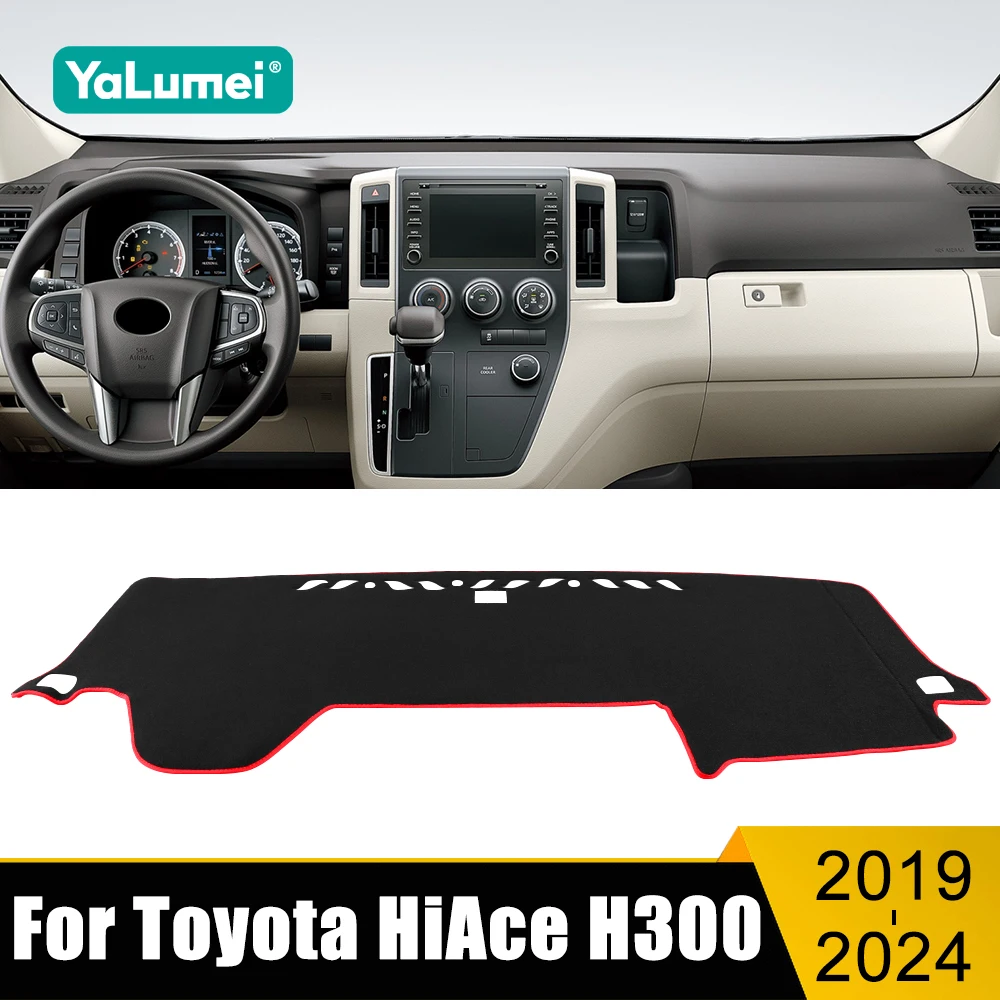 

Car Dashboard Mat For Toyota Granvia Hiace Commuter H300 2019 2020 2021 2022 2023 2024 Instrument Panel Sun Shade Non-slip Pad
