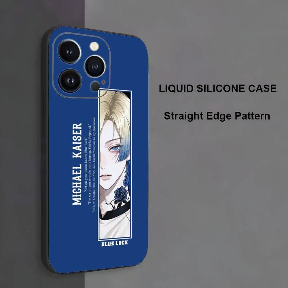 M-Michael K-Kaiser Anime Phone Case For iPhone 17,16,15,14,13,12,11 ,Pro Max,XS,X,XR,SE,Mini,8,7,Soft Silicone Black Cover - Image 6