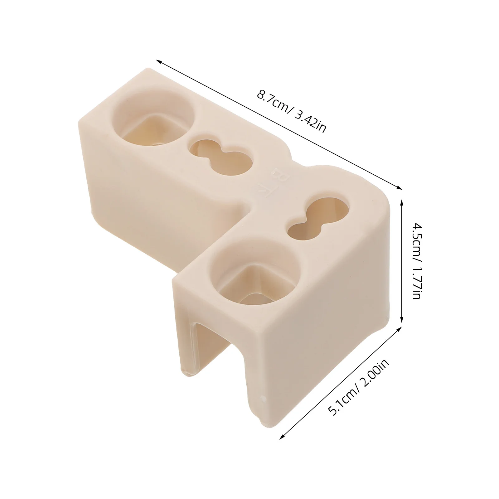 2 set di connettori con connettori per recinzione in plastica a forma di L con aspirazione per la sostituzione del box di recinzione di sicurezza interna
