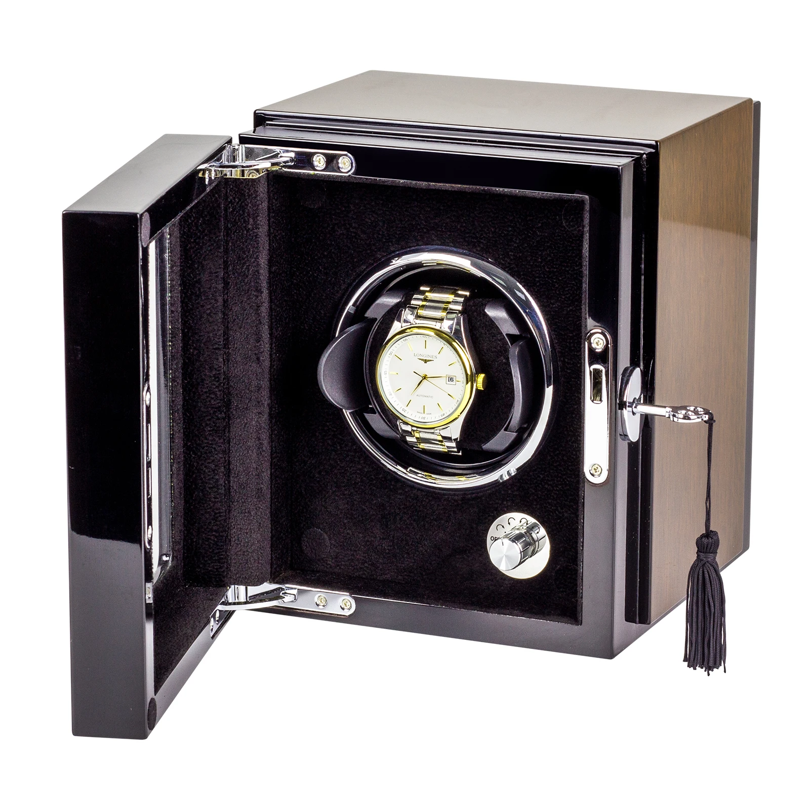 2022 new product Fingerprint Unlock automatic watch winder Luxury watch box with LED LCD