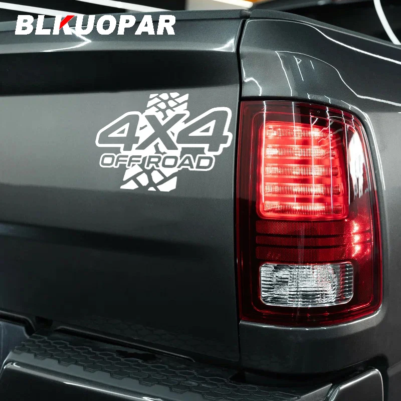 BLKUOPAR 4X4 OFF-ROAD Car Stickers Sunscreen Occlusion Scratch Helmet Vinyl Decals Fashionable Die Cut Windows Decor Car Label