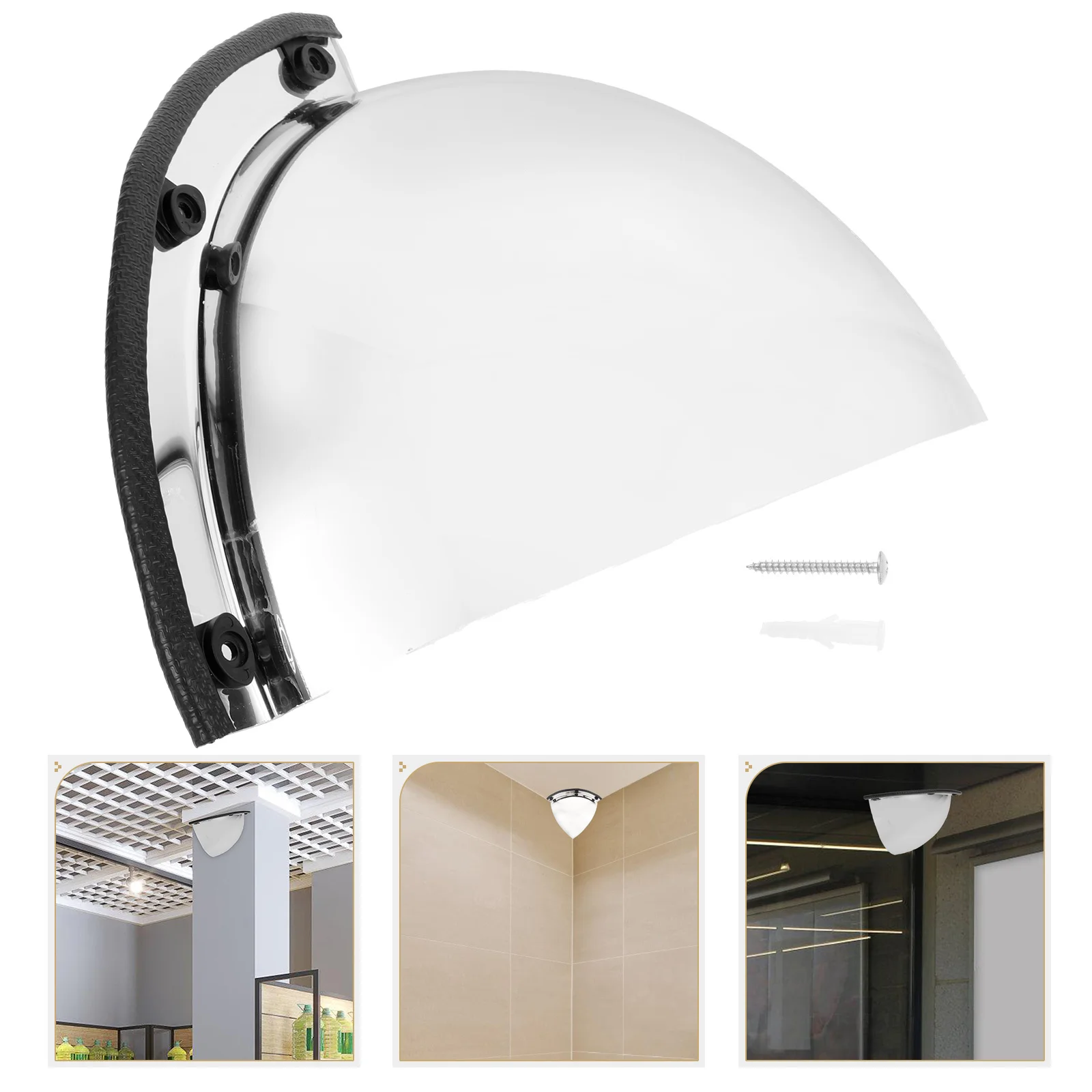 

Wide Angle Acrylic Convex Corner Mirror for Indoor Outdoor Security Parking Garage Blind Spot Safety Traffic Mirror