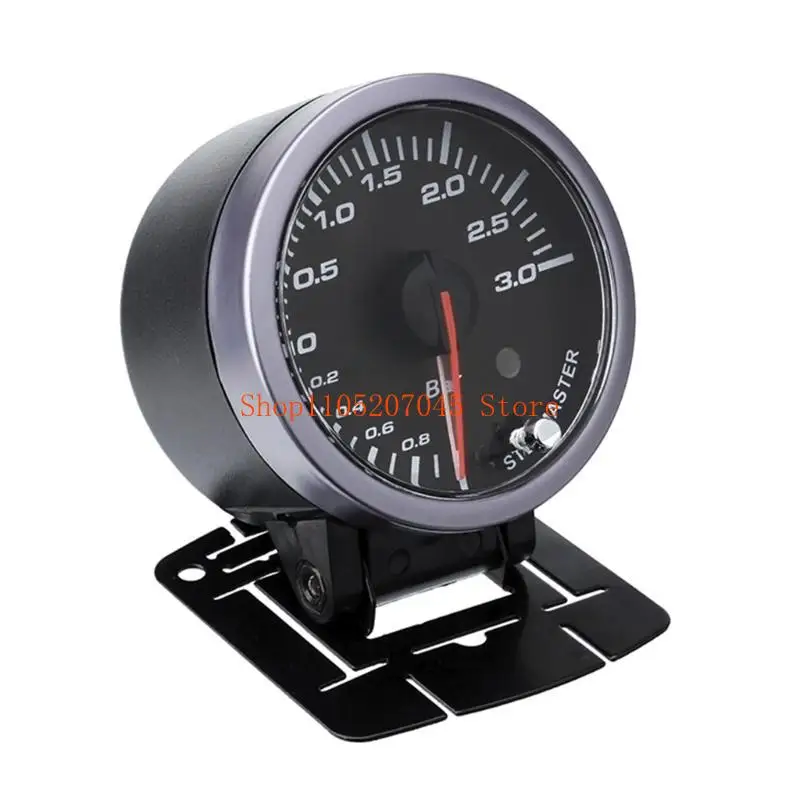 

37cd Professional 60mm 12V 0~3BAR Car Indicator Boosts Turbos Gauge Optimize Engine Power Vacuum Pressure Meter Accessories