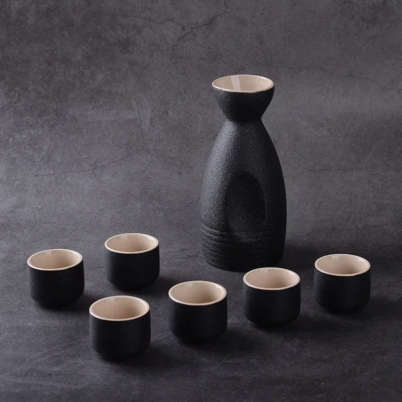 

Japanse Stijl Keramische Sake Pot Cups Set Decoratie Drinkware Ambachten Traditionele Voor Kabinet Keuken Thee Party Ladekast