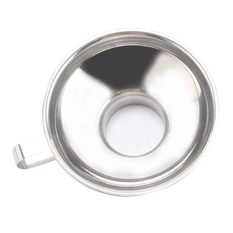 Multi-function Wide Mouth Funnel Stainless Steel Canning Hopper Filter Food Pickles Jam Funnel Wine Funnel Kitchen Gadgets